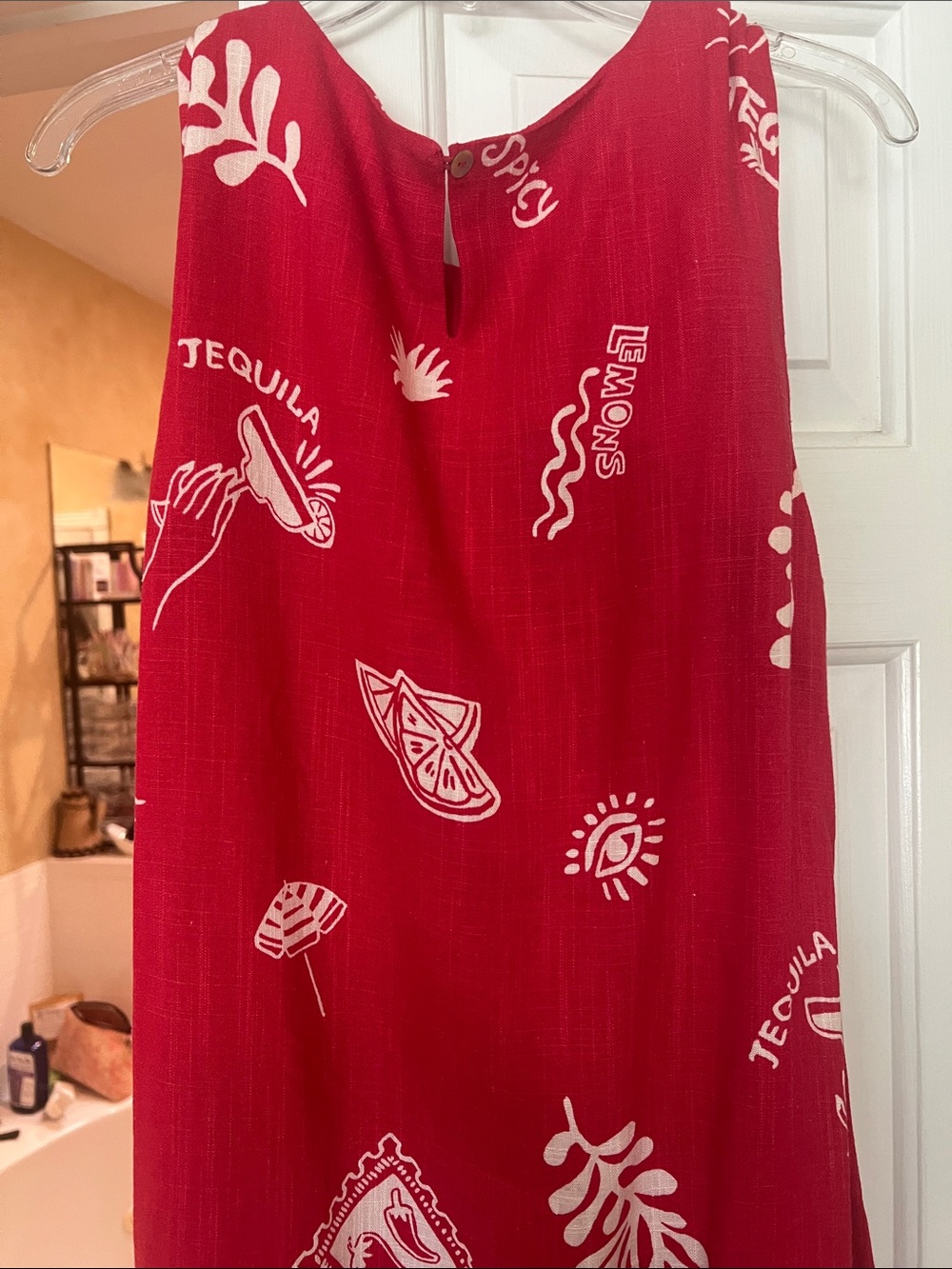Paper Heart Tequila Red Printed Mini Dress - Unbranded - Picture 4 of 5